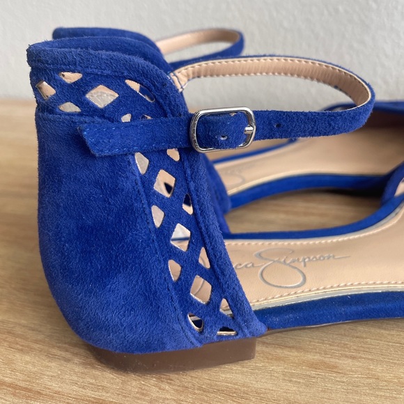 Jessica Simpson Suede Blue Zuka flats, size 7.5M/37.5 - Picture 8 of 8